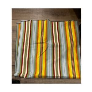 Longaberger Basket Sunflower Stripe fabric square table cloth overlay